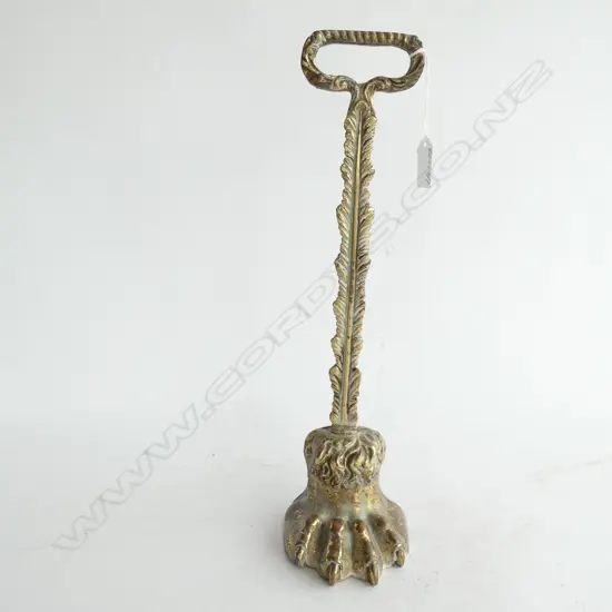 ANTIQUE BRASS DOOR STOP H 400 MM