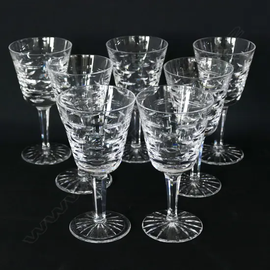 10 WATERFORD GLASSES H.140mm...