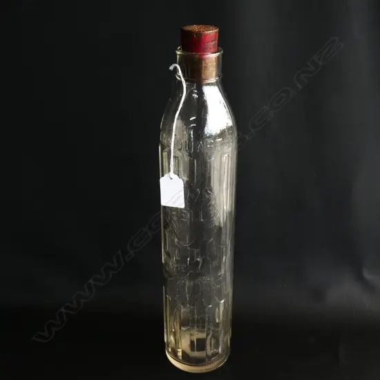 VINTAGE SHELL NZ 1 QUART BOTTLE ORIG. STOPPER H.380mm