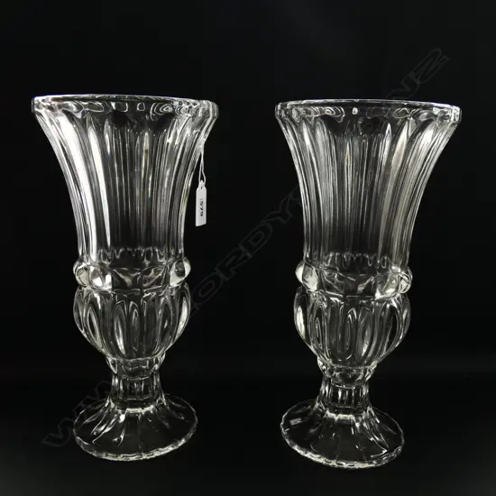 PR PRESSED GLASS VASES H. 290mm