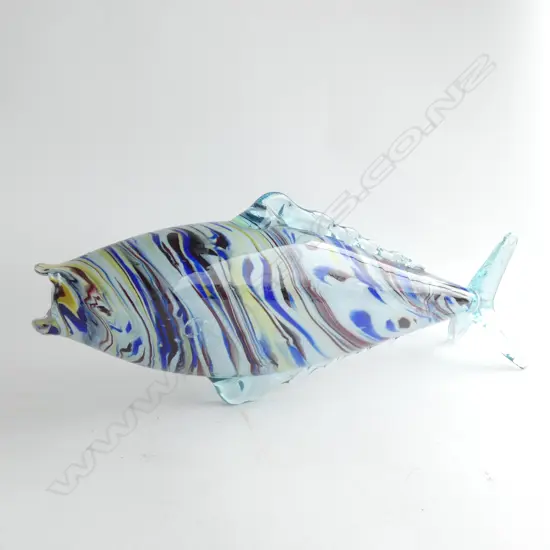 LARGE BLUE MURANO FISH L.490mm