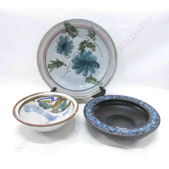 LARGE ENGLISH BOWL + CERAMIC PLATE AND BOWL D 410 MM