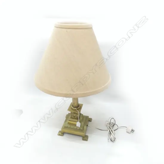 BRASS COLUMN SIDE LAMP H 630 MM