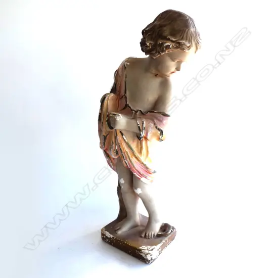 PLASTER GIRL STATUE AF H.690mm