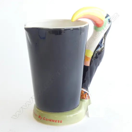 CARLTON WARE TOUCAN JUG 'MY GOODNESS - MY GUINESS' H.180mm