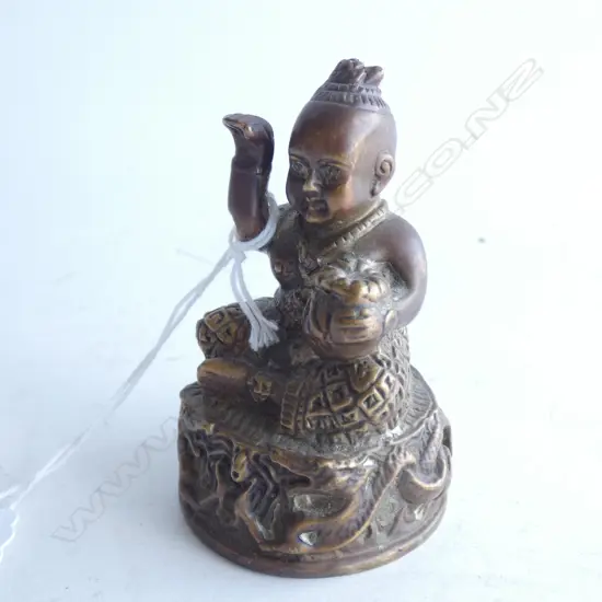 VINTAGE BRONZE 'BABY BUDDHA' H.75mm