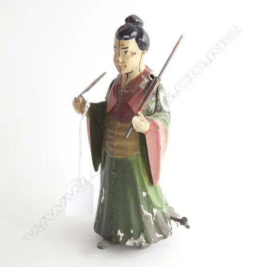 C.1900 ORIENTAL FIGURE WIND UP TIN TOY H.200mm