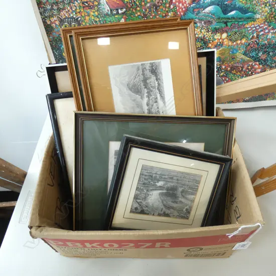 8 ASST FRAMED ENGRAVINGS