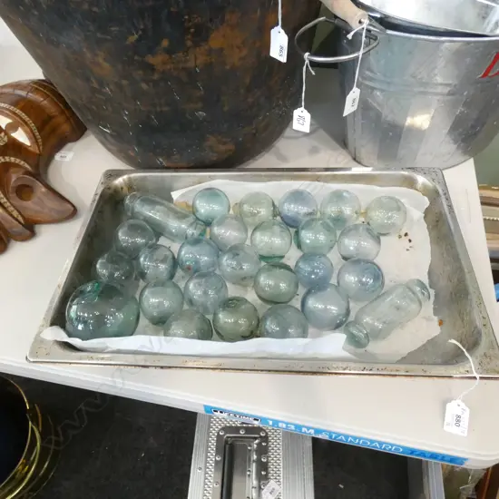 COLLECTION SMALL GLASS FISHING FLOATS