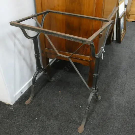 CAST IRON TABLE BASE NO TOP...