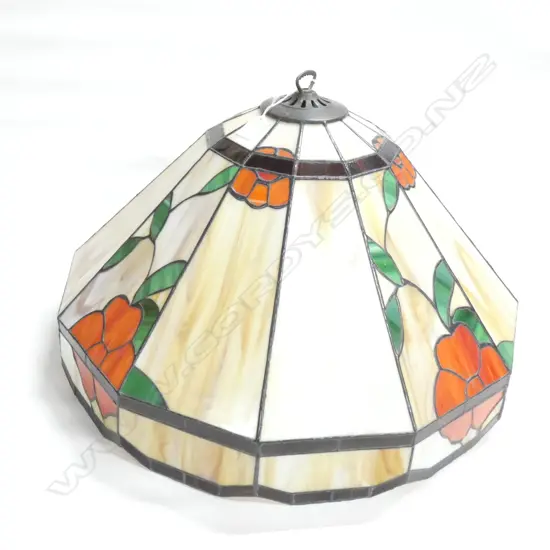 LG TIFFANY LEADLIGHT CEILING LIGHT INCL. FITTINGS - DIA 590MM