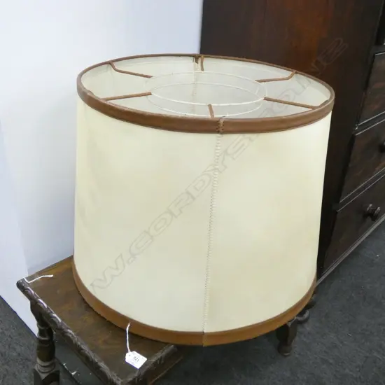 LARGE BROWN & CREAM CEILING LIGHT