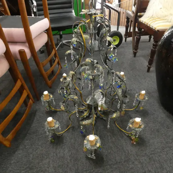 8 ARM LARGE CHANDELIER H.700mm 780mm dia