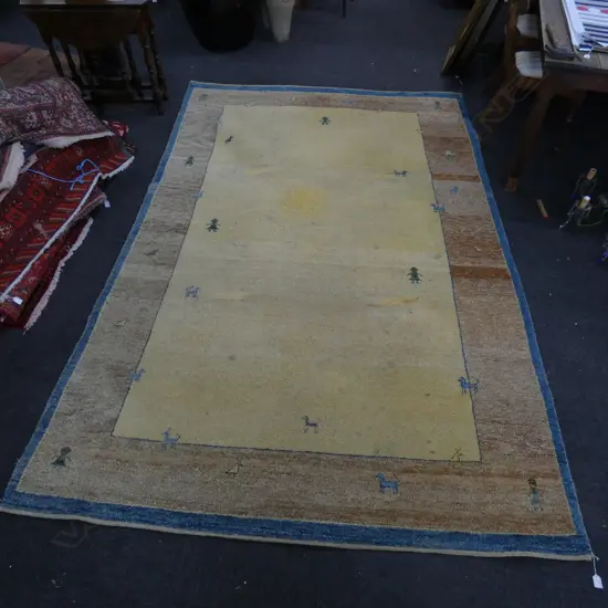 HAND KNOTTED GABBEH RUG
