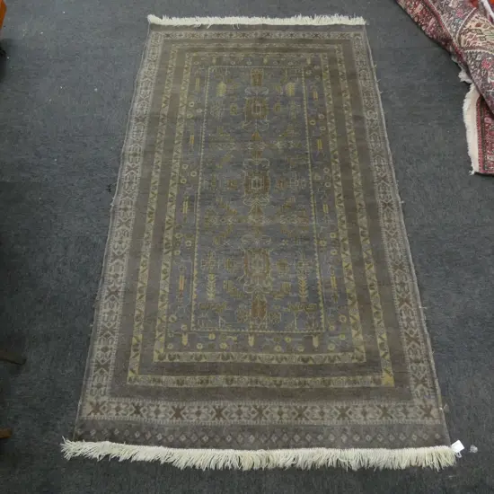 HAND KNOTTED ALL WOOL RUG 1970x1100mm