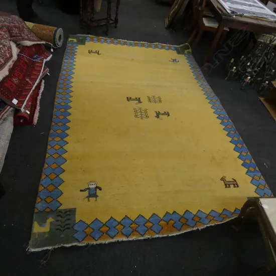HAND KNOTTED GABBEH RUG