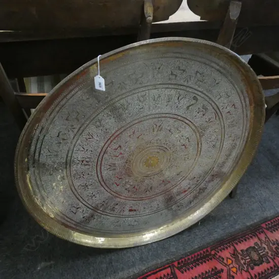 LARGE HEAVY BRASS WALL HANGING D.770mm