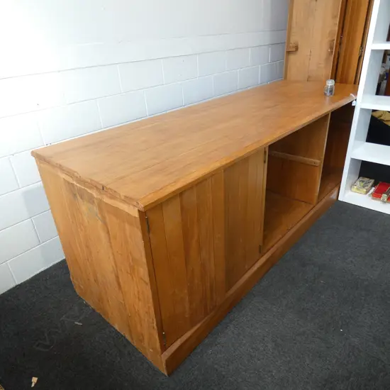 EX AUCKLAND LIBRARY LARGE RIMU UNIT L.2500 D.840 H.920mm