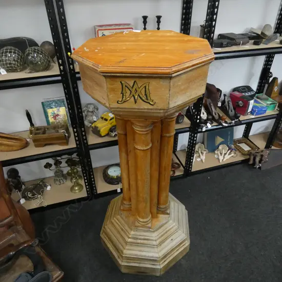 MASONIC BAPTISMAL ALTER H.1260mm 505mm dia