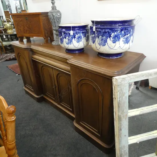 VICTORIAN BREAKFRONT SIDEBOARD...