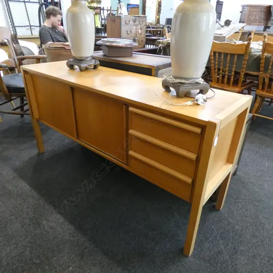 SATIN WOOD SIDEBOARD...