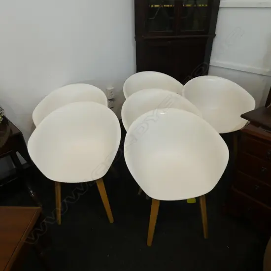 6 ITALIAN DUNA CHAIRS BY LIEVORE ALTHERR MOLINA