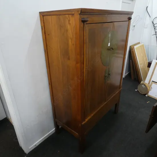 CHINESE HARDWOOD TWO DOOR CABINET 1100 X 560 X 1720mm