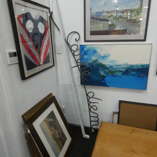 LARGE BRASS ENTRANCE SIGN 'CARPE DIEM' - L. 2000MM