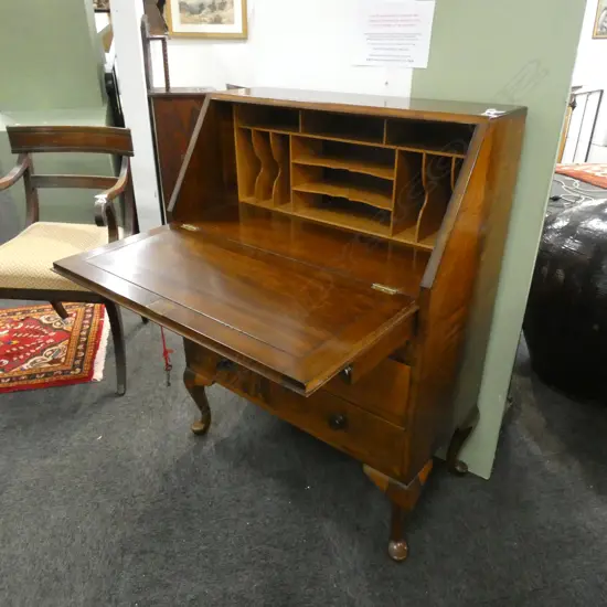 MAHOGANY FALL FRONT DESK H1020 MM