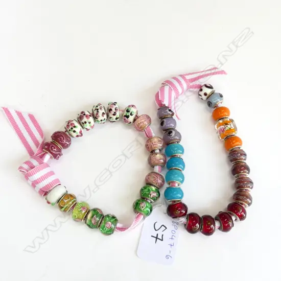 39 X 925 SILVER LINED BEADS SUITABLE FOR PANDORA BRACELET OR SIMILAR