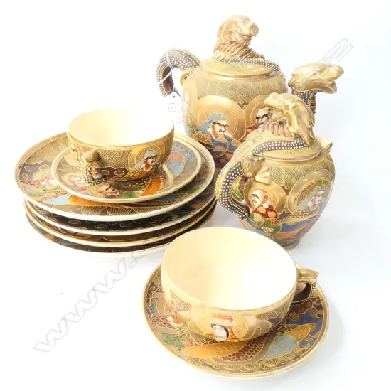 12 PIECE SATSUMA TEASET 