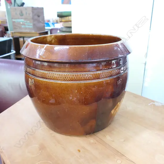 PETER HUTSON STORAGE CROCK LARGE 5 GALON