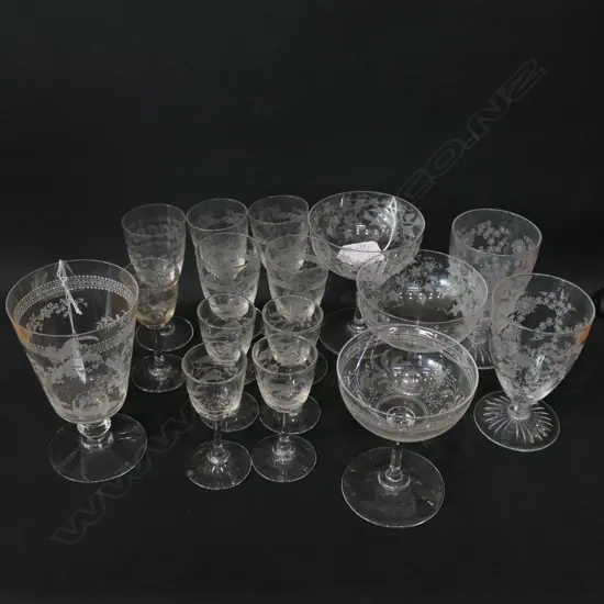 LOT ASST EDWARDIAN GLASSES