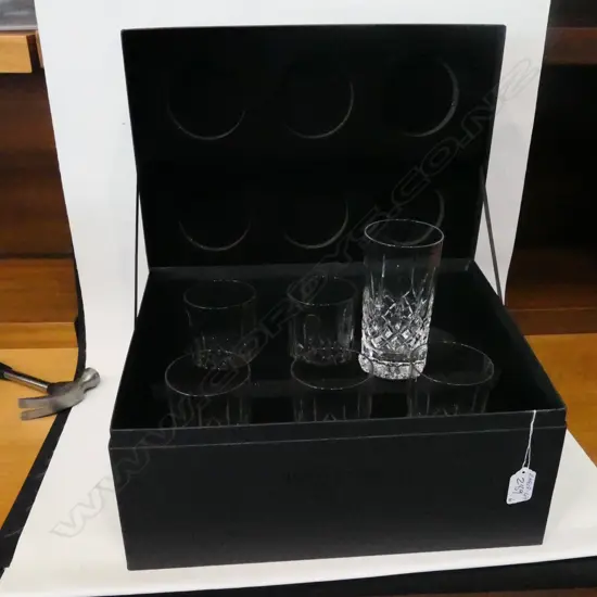 SET 6 WATERFORD 'LISMORE' HI-BALL GLASSES