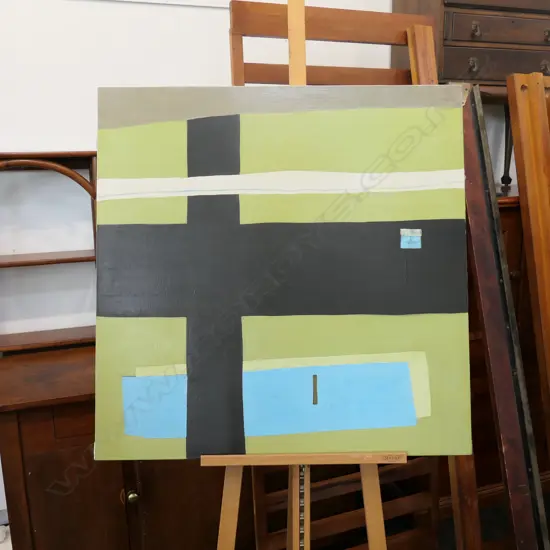 ALISON SMALL ABSTRACT ACRYLIC ON CANVAS 920MM SQ