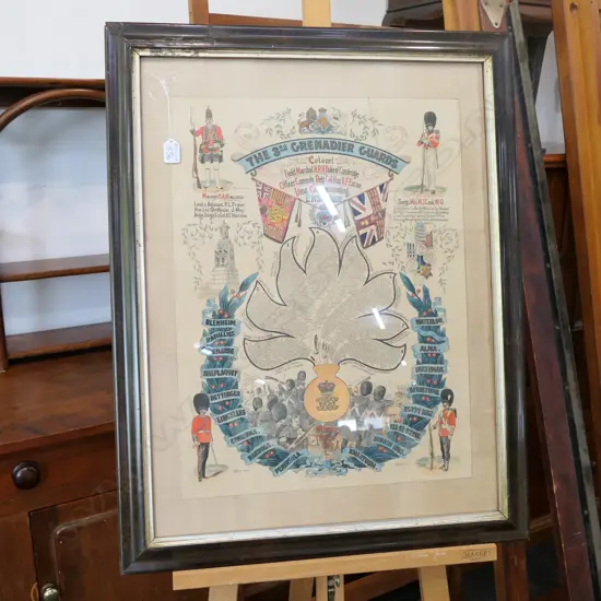 VINTAGE PRINT 'THE 3RD GRENADIER GUARDS' 820MM H X 645MM 