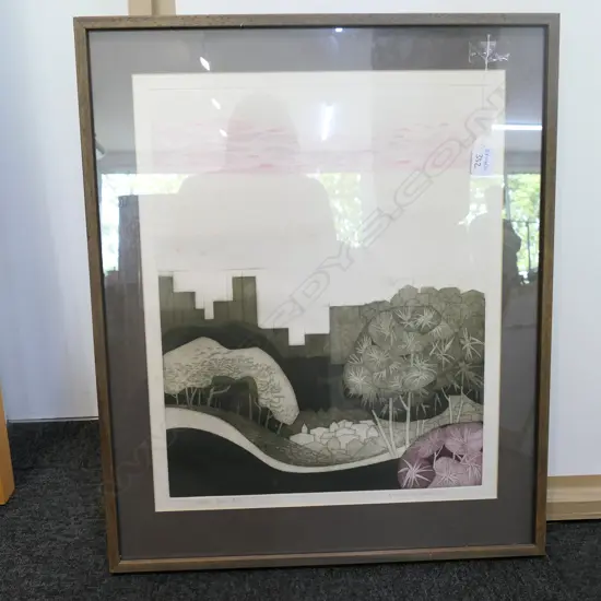 SHIRLEY MARKHAM ENGRAVING GREEN BAY 15/50 1981 510 X 410 MM