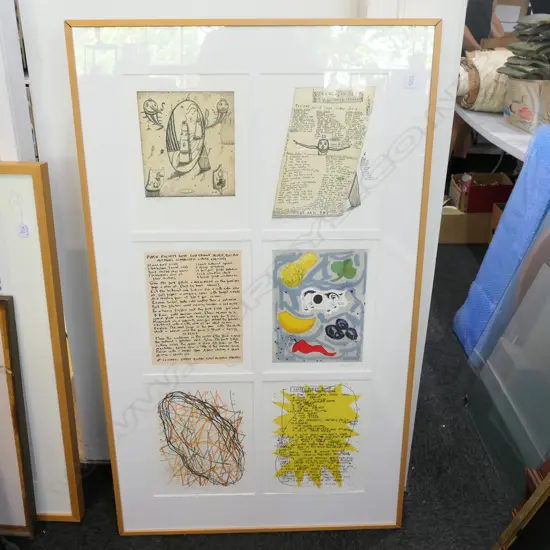 6 X 1998 NZ ARTIST'S LTD ED LITHO'S IN 1 FRAME....