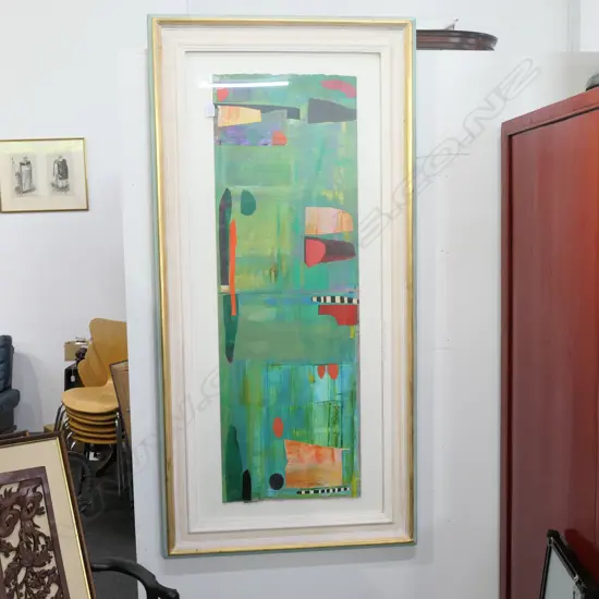 BRIDGIT BIDWELL 'WOODLANDS DIPTYCH' 1450 X 700 MIXED MEDIA