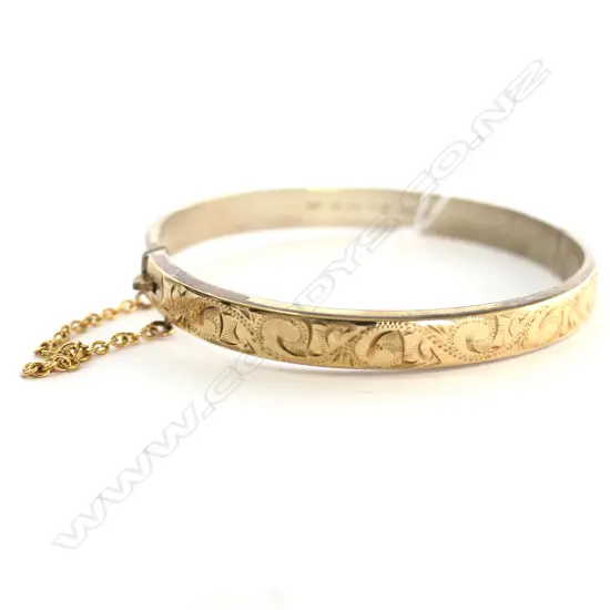GOLD PLATED STG SILVER BRACELET