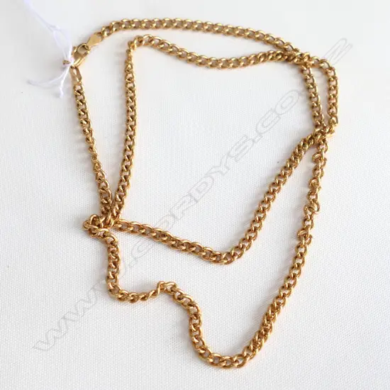 9CT GOLD CHAIN, L.55CM, 17.4 GMS