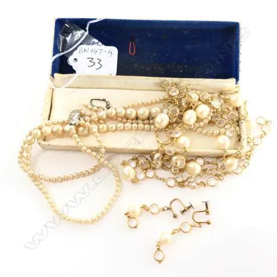 FAUX PEARL NECKLACES