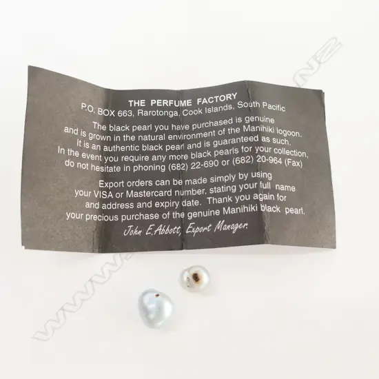 TWO UNSET BAROQUE PACIFIC PEARLS