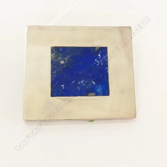 SILVER AND LAPIS PENDANT/BROOCH