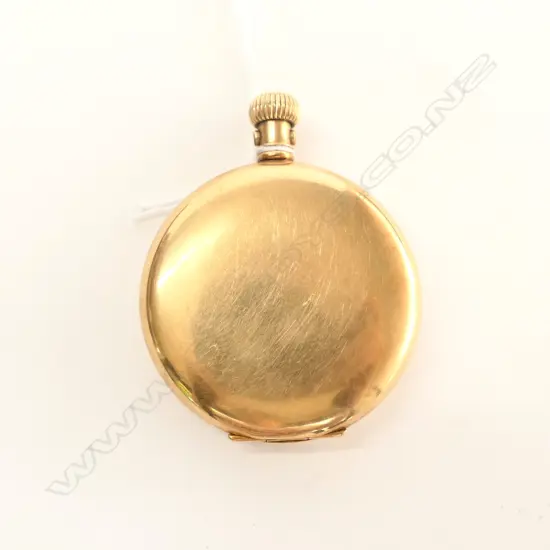 14ct GOLD WALTHAM FULL HUNTER POCKET WATCH (AF) 99gm (INCLUDING MOVEMENT)