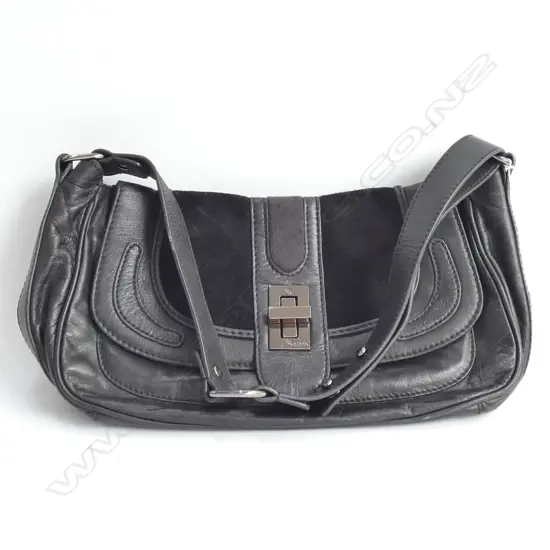 MIMCO SHOULDER BAG, LEATHER
