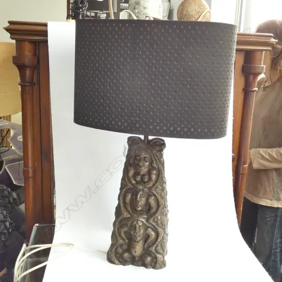 BRONZE TABLE LAMP H. 620MM