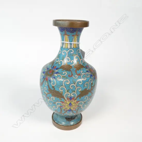 CLOISONNE VASE 170MM H