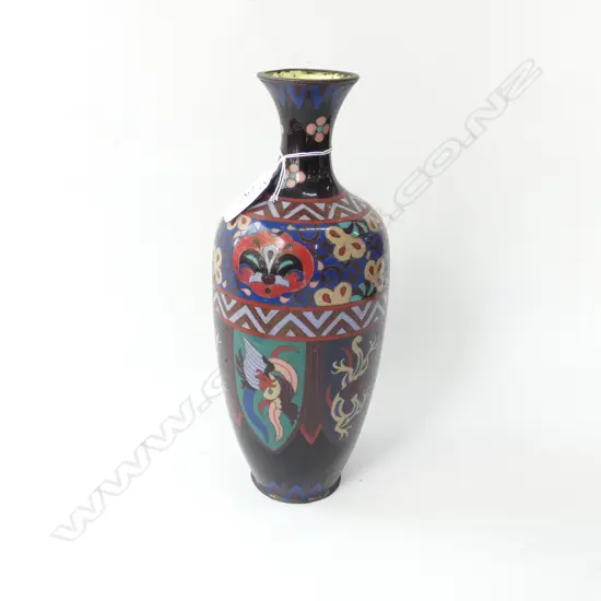 CLOISONNE VASE AF 245MM H