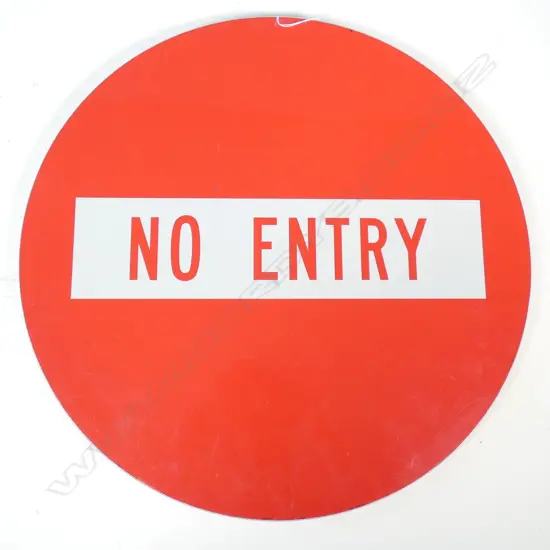 NO ENTRY SIGN DIA. 400MM